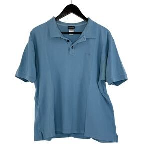 Patagonia Organic Cotton Polo Men’s L Distressed